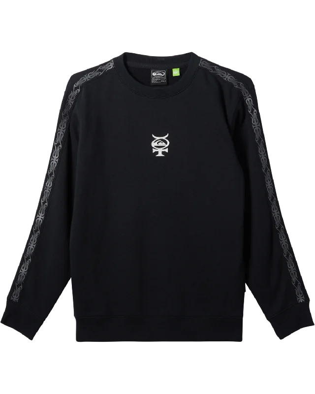 Elevated Weekend Look Mercury Crew Sweatshirt in Black