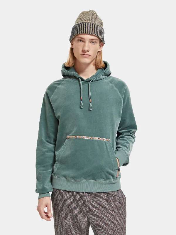 Contemporary Patterns Look Corduroy hoodie