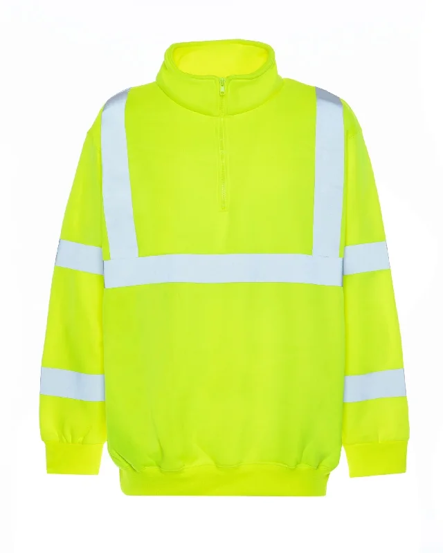 Sophisticated Monochrome Look UHV544 Soft Shell HiVis 1/4 Zip Jacket