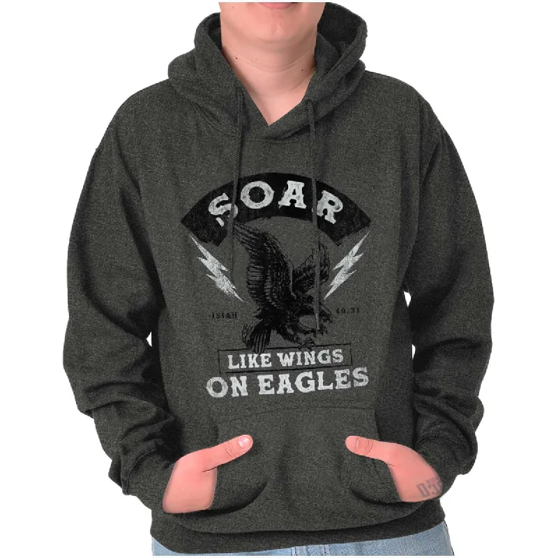 Simplified Sportwear Soar Like Eagles Hoodie