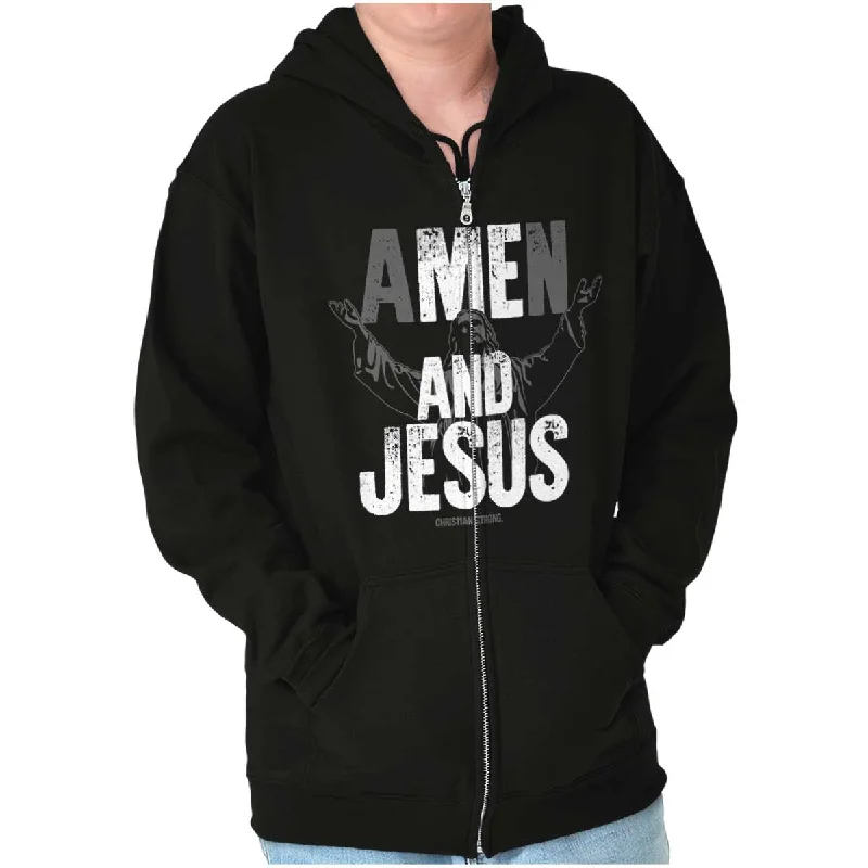 High-End Fit Me and Jesus Zip Hoodie