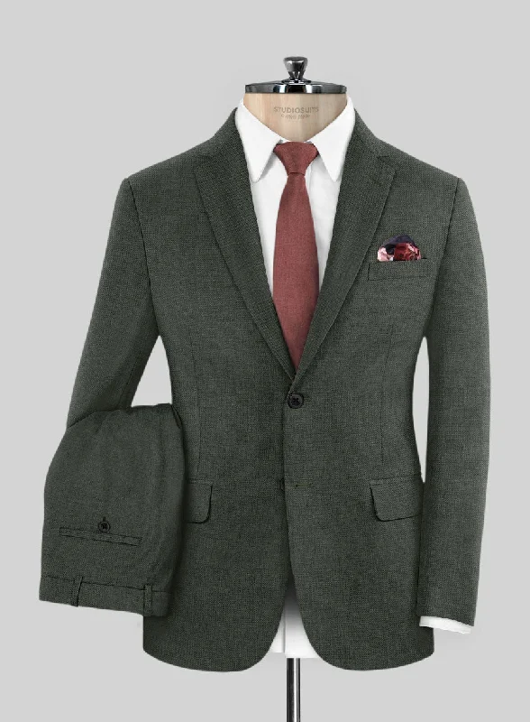 Soft Fitwear Scabal Seaweed Green Wool Suit