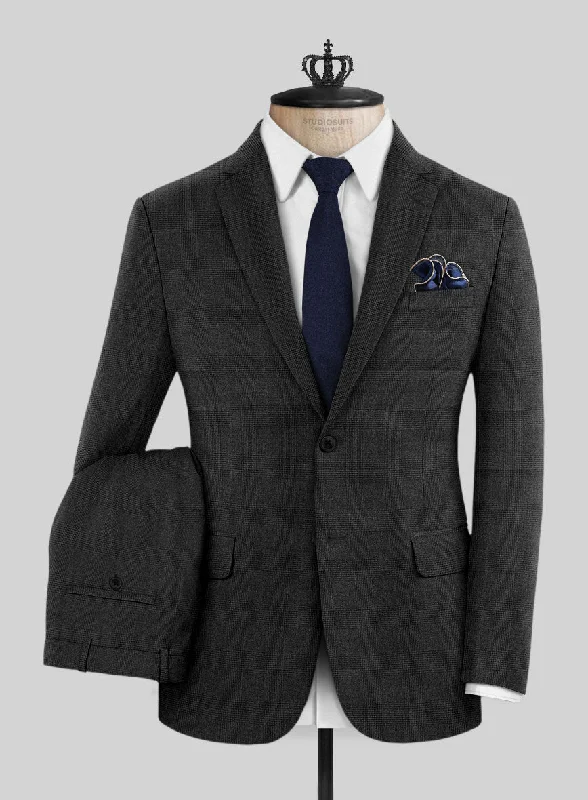 Simplistic Basics Bristol Classic Gray Checks Suit