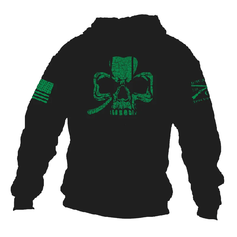 Classic Casualwear Clover Skull Hoodie - Black