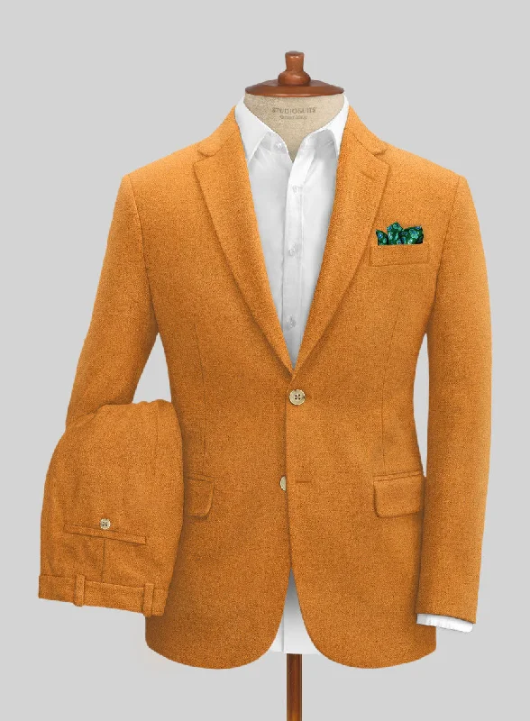 Simplified Fitwear Naples Mustard Tweed Suit