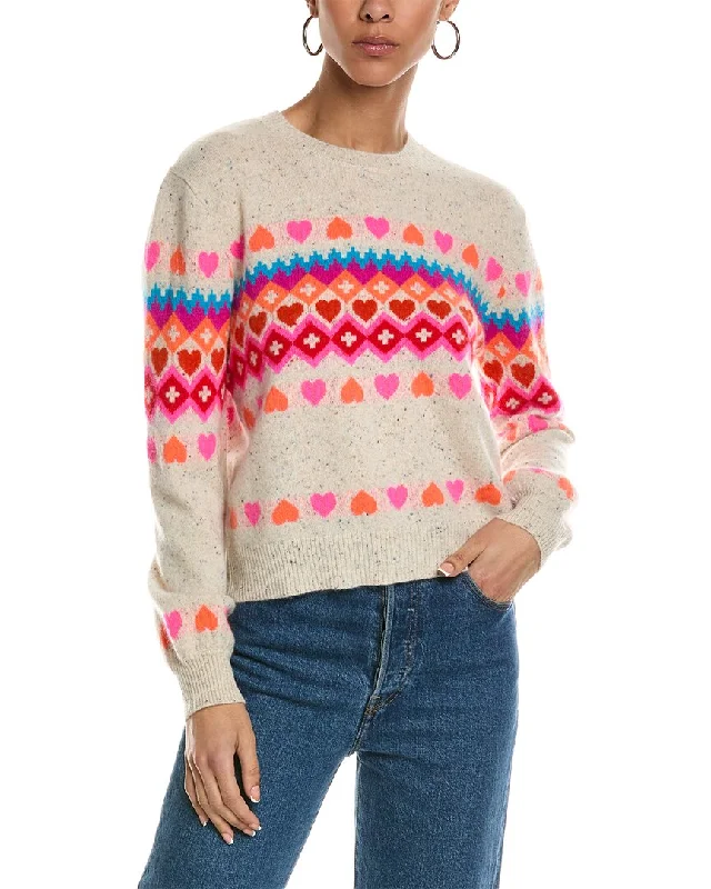 Brodie Cashmere Rainbow Fairisle Cashmere Sweater