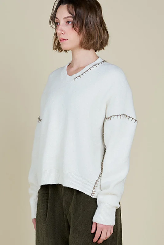 GRADE AND GATHER WHIPSTITCH SWEATER