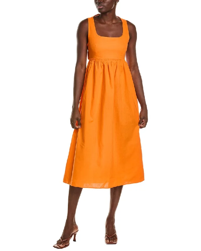 Urban Rugged o.p.t. Mariabella Linen-Blend Midi Dress