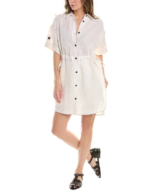 Fashionable Relaxed Peserico Linen Shirtdress