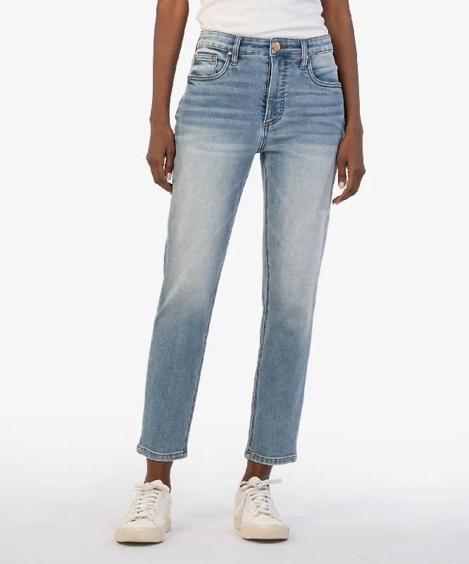 Rachael High Rise Fab Ab Jeans In Coherently W/medium Base Wash