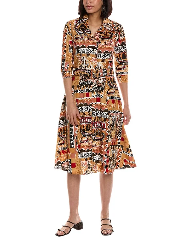 Modern Outerwear Look Samantha Sung Abel Shirtdress