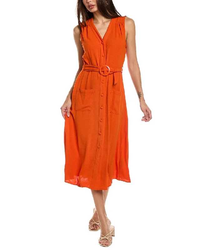 Urban Street Look Sharagano Textured Airflow Shirtdress