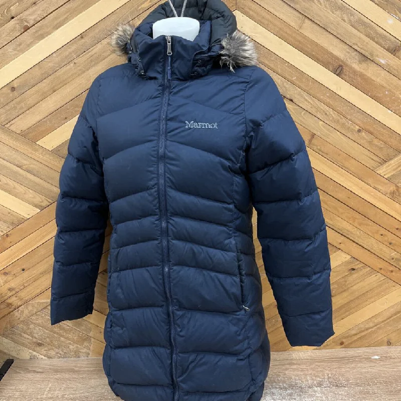 Marmot- Montral long coat- MSRP $ 349: Navy -women-MD