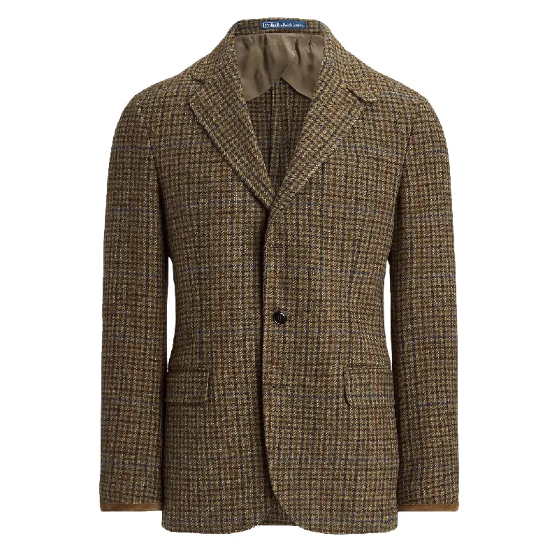 Polo Ralph Lauren Tailored Plaid Wool Jacket Loden Multi