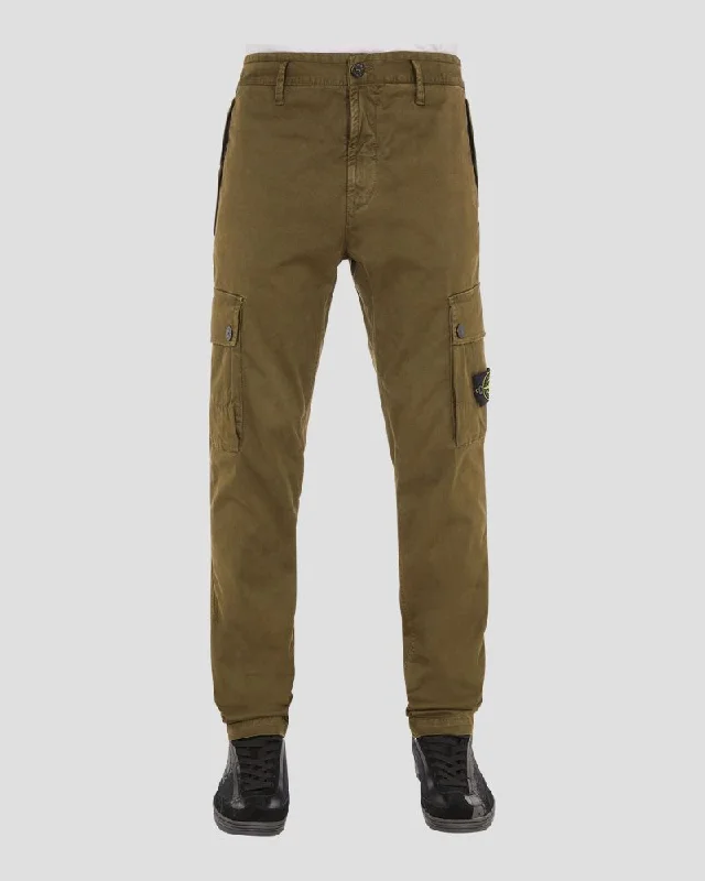 Slim Fit Cargo Pants - OLIVE