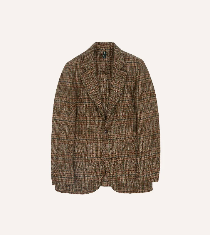 Brown Prince of Wales Check Harris Tweed Games Blazer Mk. VII