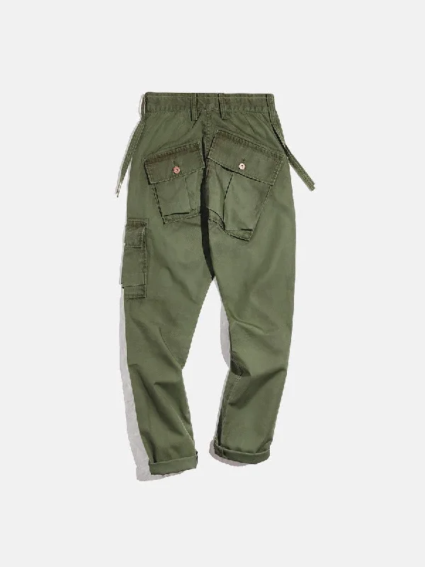 Unsymmetric Pockets Cargo Pants