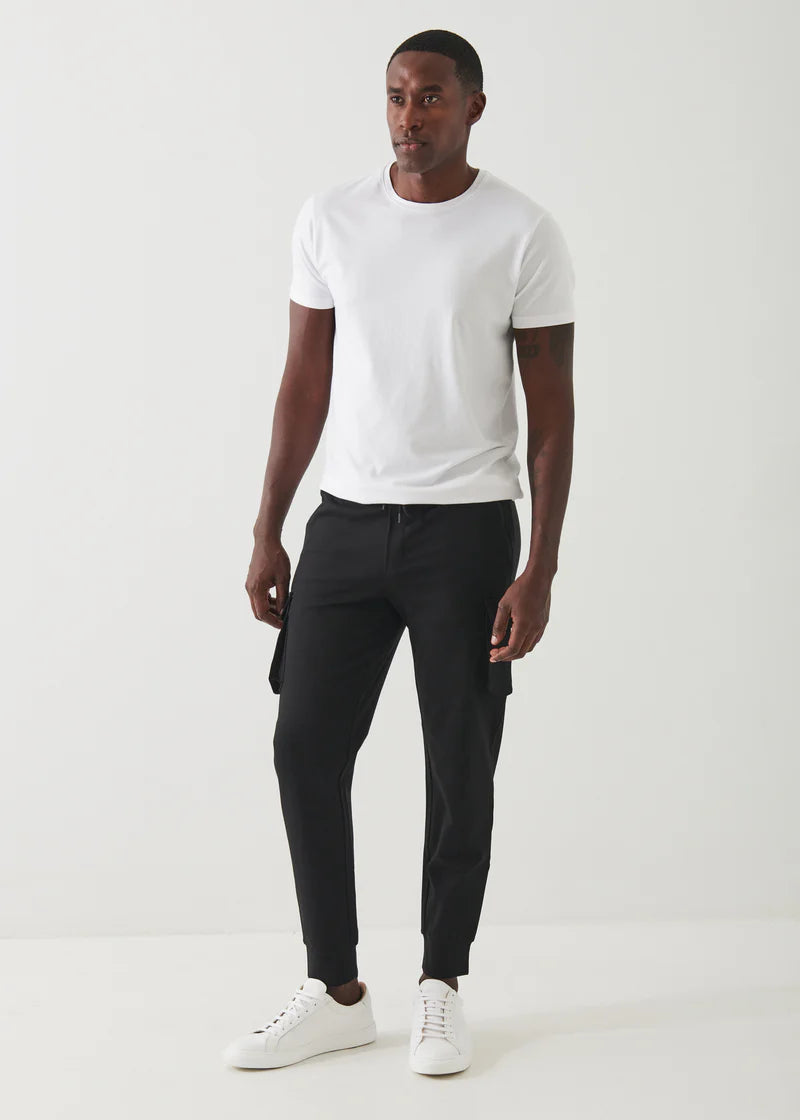 STRETCH CARGO JOGGER - Black