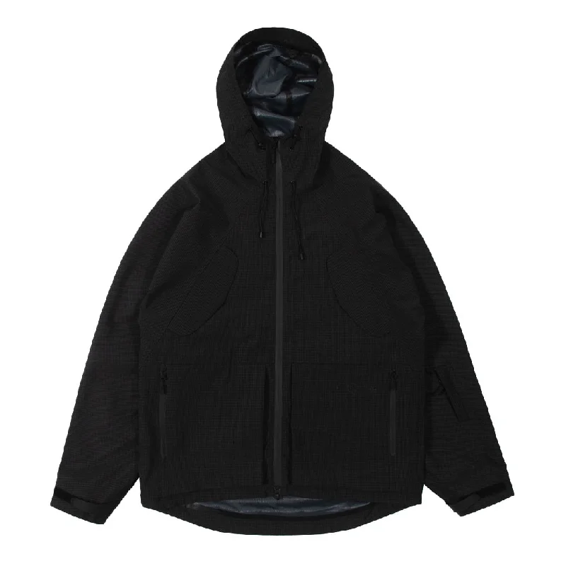 Purple Mountain Observatory 2 Layer Shell Jacket Texture Black