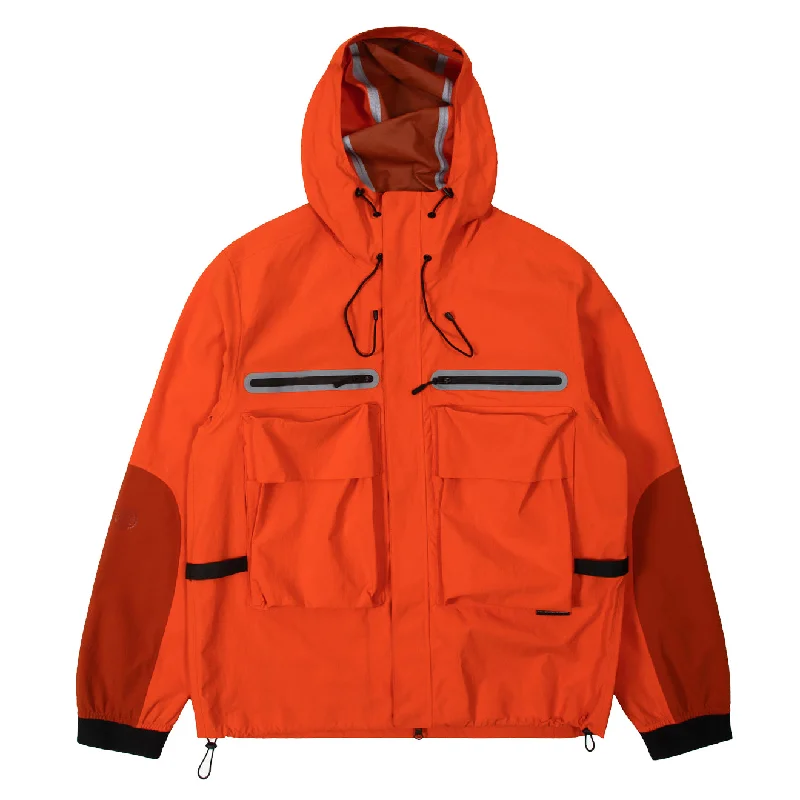 Purple Mountain Observatory Climate Hooded Jacket Orange