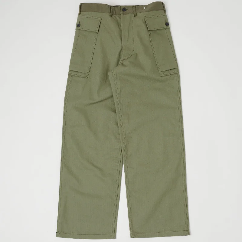 Warehouse & Co 1098 U.S. Army Herringbone Pant - Olive Drab