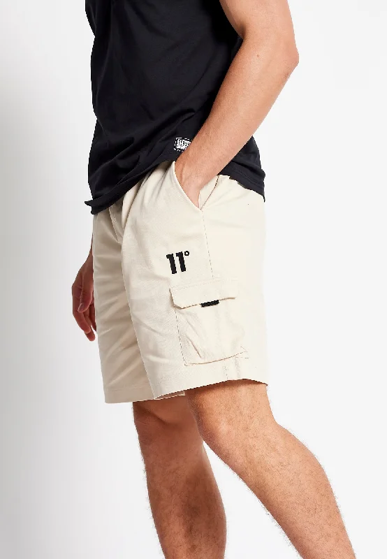 Woven Cargo Shorts - Stone