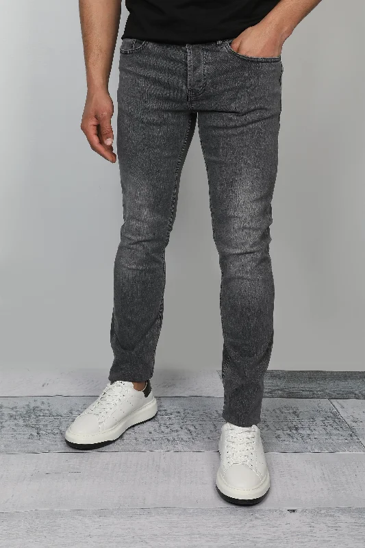 Grey Skinny Washed Jeans