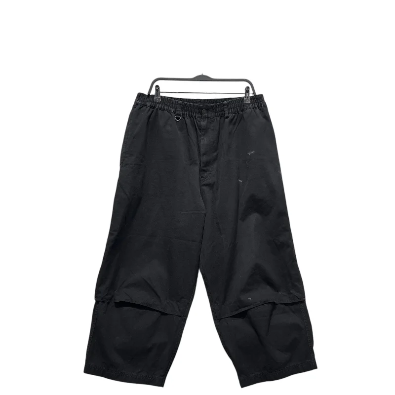 Classic Comfort Y-3/Straight Pants/L/Cotton/BLK/WIDE LEG