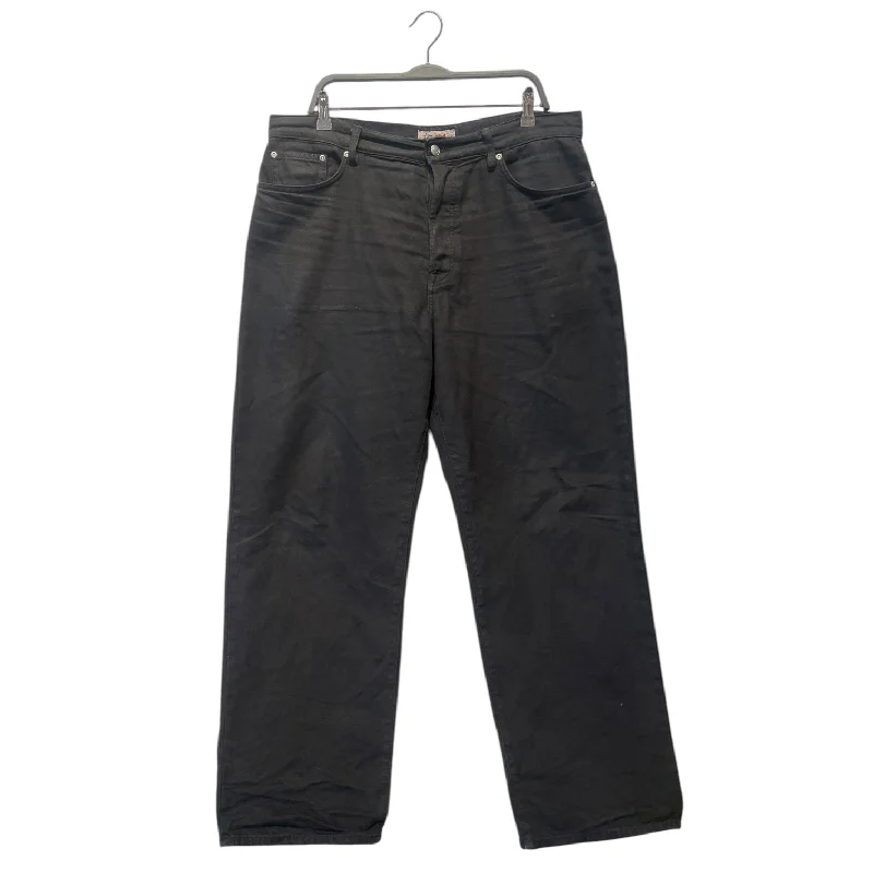 Soft Sport Look STUSSY/Straight Pants/34/Cotton/BLK/BIG OL JEANS