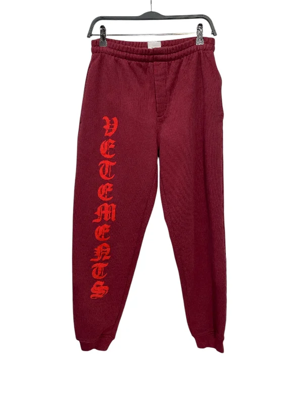 Simplified Fitwear VETEMENTS/Pants/XS/Cotton/BRD/Graphic/RED GOTHIC PRINT ANARCHY SWEAT