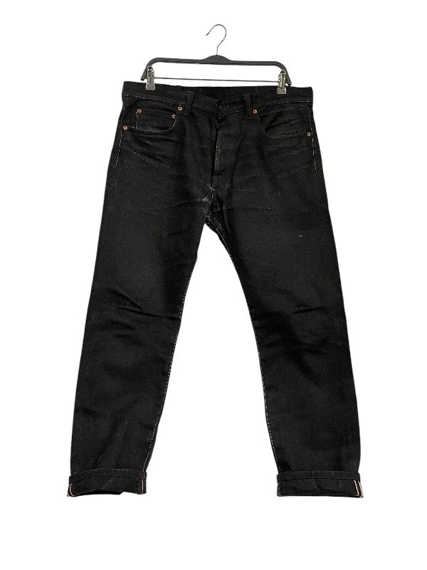 Smart Sport Look Momotaro Jeans/Straight Pants/36/Cotton/BLK/