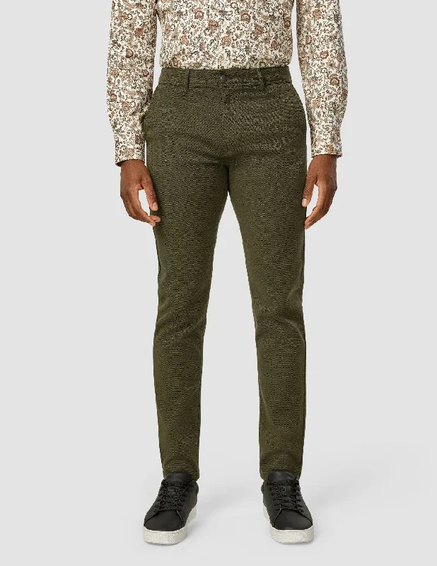 High-End Fit Classic Pants Slim North Green