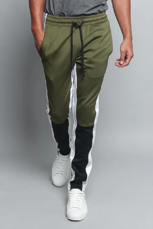 High-End Outerwear Men's Color Blocked Track Pants