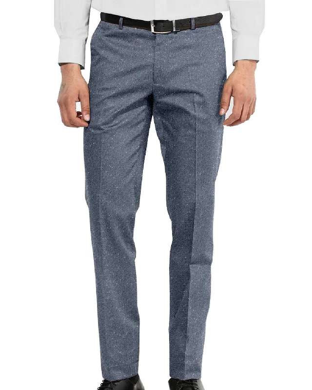 Rugged Basics Molloy Plain Donegal Tweed Pants - Indigo