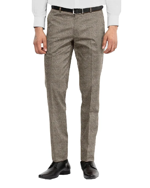 Chic Fitwear Molloy Plain Donegal Tweed Pants - Lovat Cream