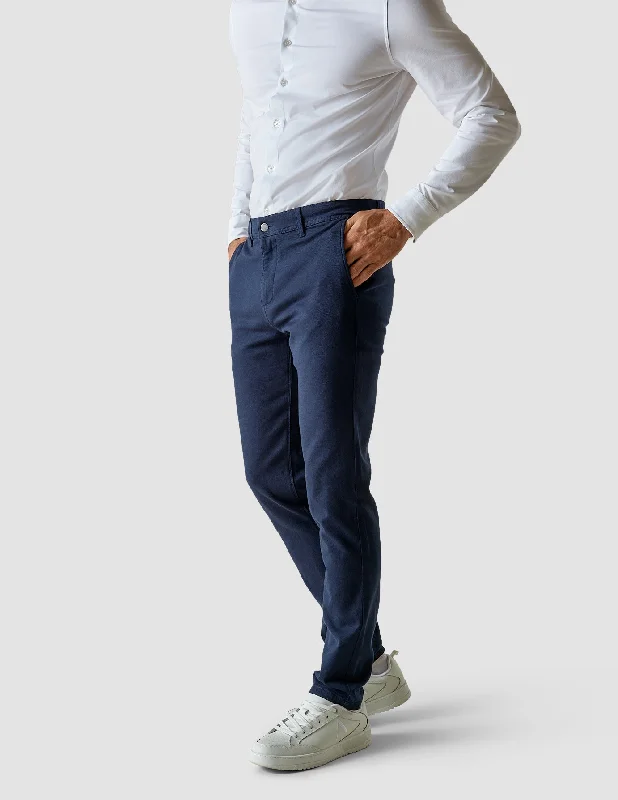 Sophisticated Tailoring Classic Pants Slim Marine Blue