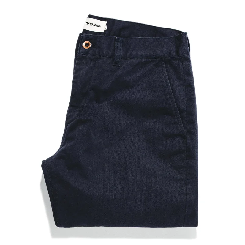 Tailored Elegance The Democratic Chino in Organic Navy