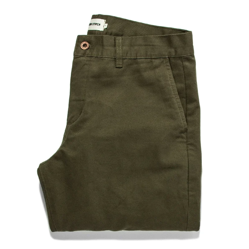 Sleek Weekend The Democratic Chino in Organic Olive