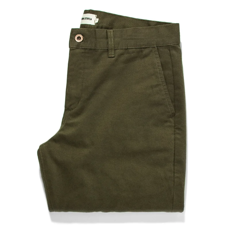 Sporty Fit Look The Slim Chino in Organic Olive